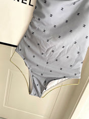 CC BIKINI SWIMSUIT SET IN GREY AND BLACK 593032