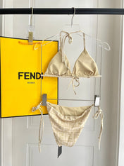 FENDI BIKINI 25S TWO PIECE IN BEIGE 742661
