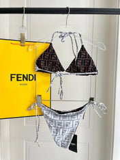 FENDI BIKINI 25S TWO PIECE IN GRAY 742663