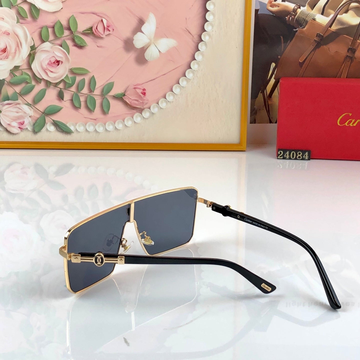CARTIER 26S OVERSIZED SQUARE FRAME IN METAL 438169