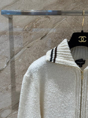CHANEL 25S CASHMERE HALF-ZIP T-SHIRT 318