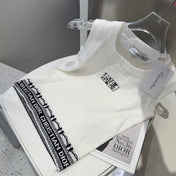 TANK TOP 612060 IN WHITE COTTON RIBBED