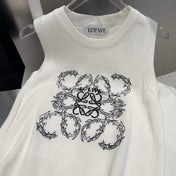 TANK TOP 633203 IN WHITE COTTON RIBBED KNIT