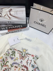 DIOR 25S LONG-SLEEVE CREWNECK SWEATER 675