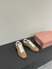 PLUME SUEDE SNEAKERS EARTH BROWN