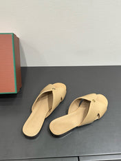 LP SANDALS 25S IN WARM BEIGE LAMBSKIN