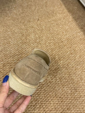 CHANEL 26S LOAFER IN TAUPE BROWN SUEDE CC LOGO