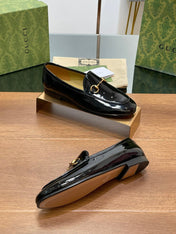GG JORDAAN LOAFER GLOSSY BLACK LAMBSKIN