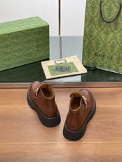 HORSEBIT ANKLE BOOTS 4.5CM IN RUSSET BROWN CALFSKIN