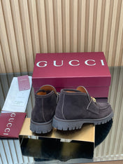 GG HORSEBIT LOAFERS IN DARK PURPLE SUEDE