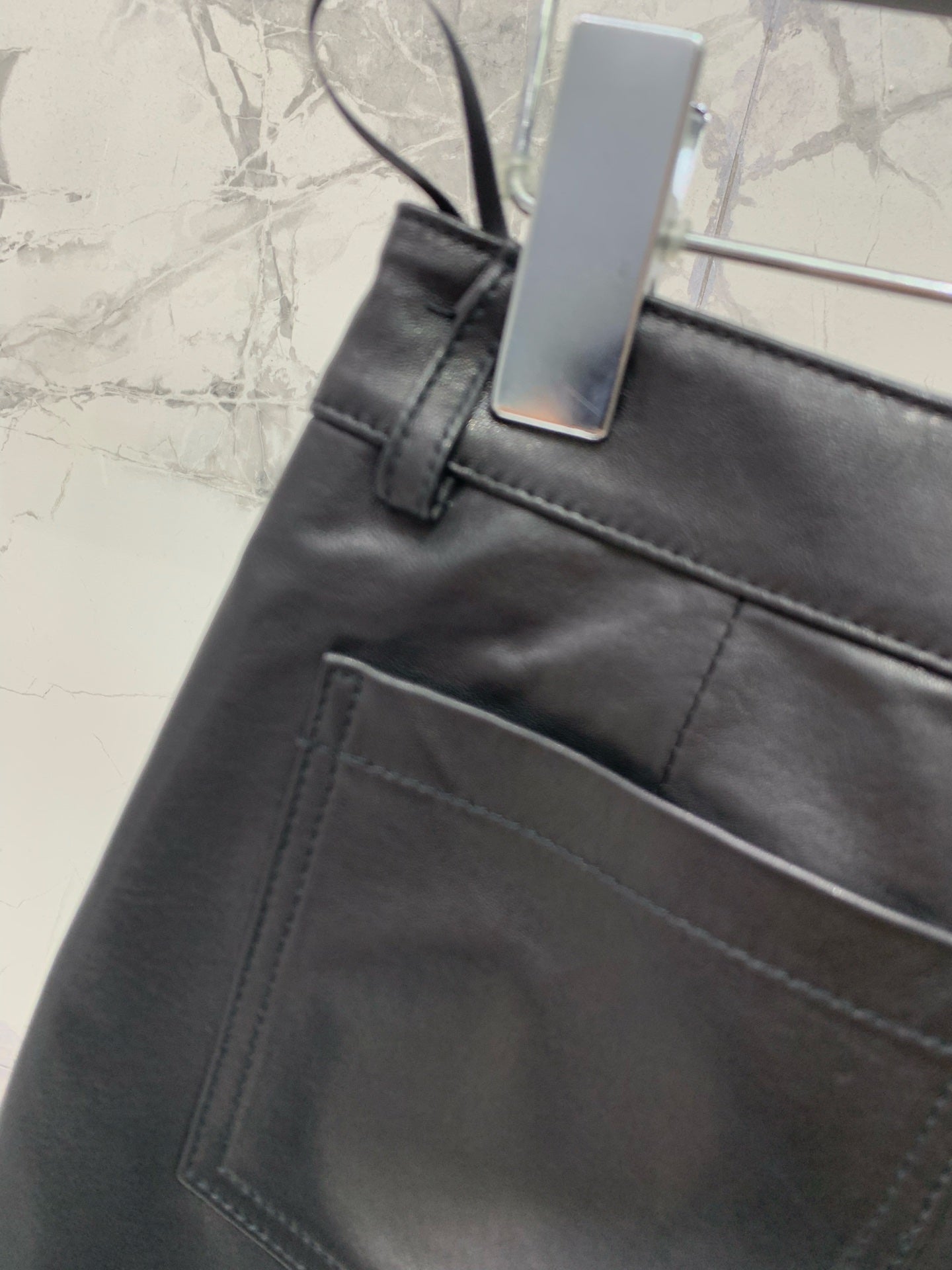 YSL 25S LEATHER MINI SKIRT STYLE 225