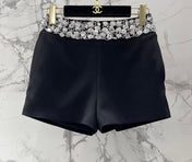 CHANEL 26S BEADED BODYCON SHORTS STYLE 1113