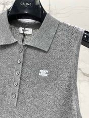 CELINE 26S KNIT POLO TANK TOP 297