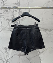 CELINE 26S LEATHER SHORTS 422