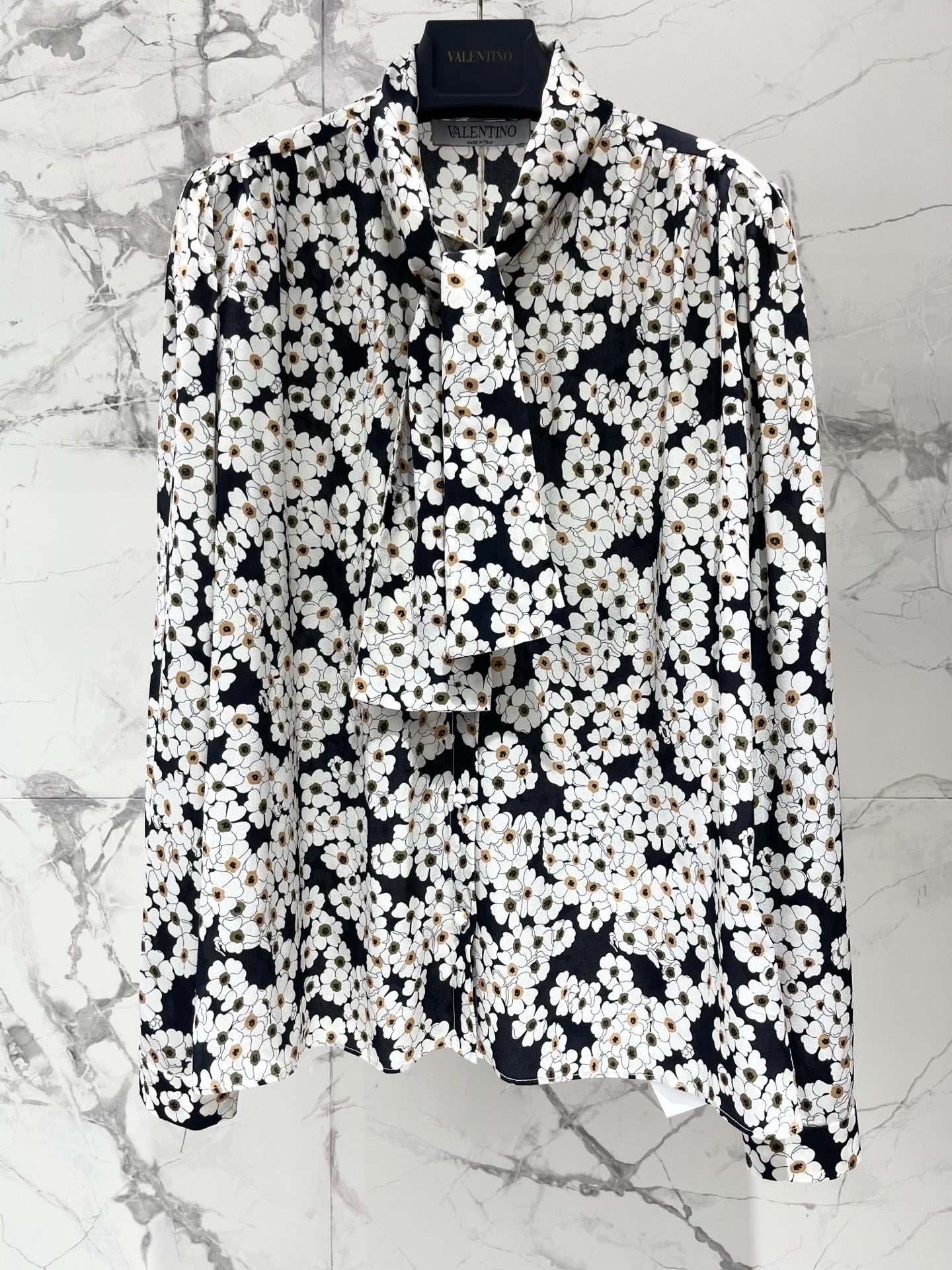 VALENTINO 26S LONG-SLEEVE PRINTED SHIRT 433
