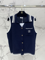 CHANEL 26S SLEEVELESS KNIT TOP 1416