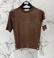 THOM 26S SHORT-SLEEVE KNIT TOP STYLE 224