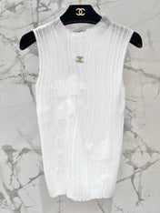 CHANEL 26S SLEEVELESS KNIT TOP 1318