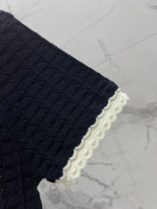 VALENTINO 26S SHORT-SLEEVE KNIT TOP 384