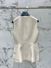 MAXMARA 26S SLEEVELESS V-NECK VEST 255
