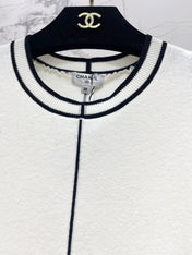 CHANEL 26S SHORT SLEEVE CREW NECK KNIT TOP 1628