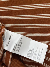MIUMIU 26S SHORT-SLEEVE KNIT POLO SHIRT 1393