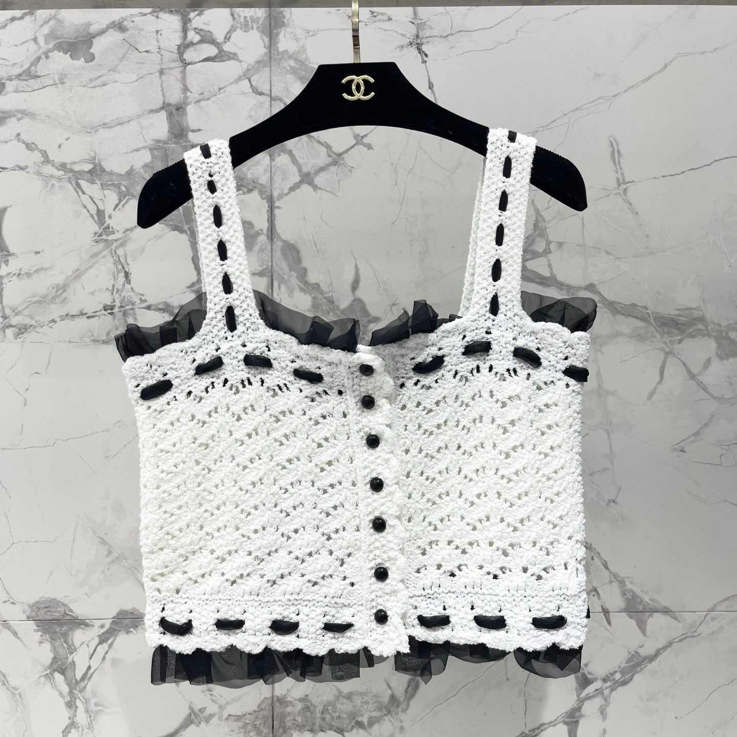 CHANEL 26S KNIT CAMISOLE TOP 1558