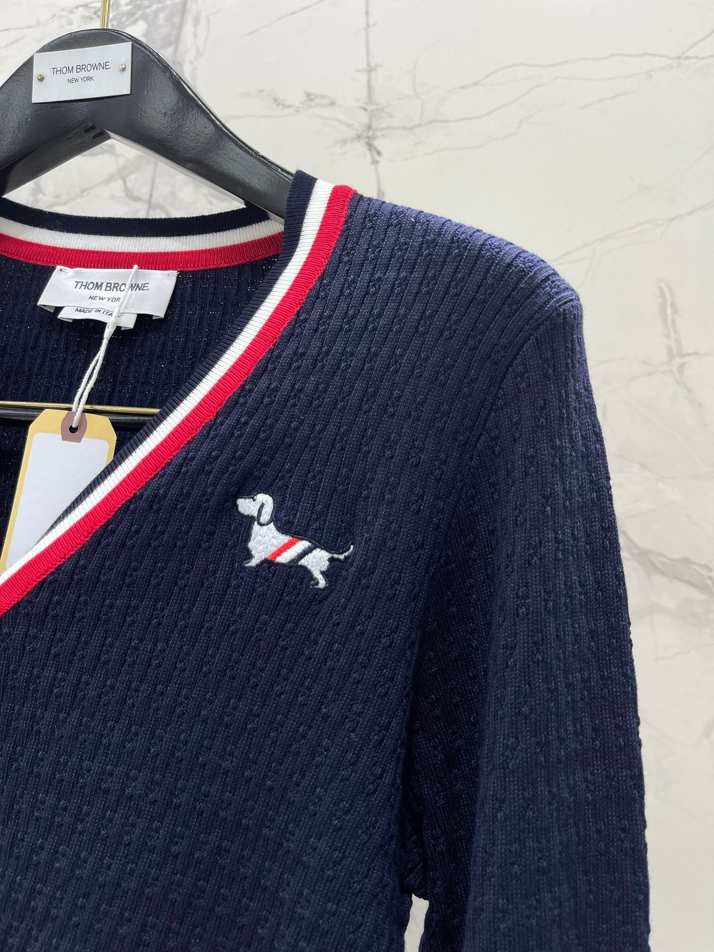 THOM 26S V-NECK KNIT CARDIGAN 398