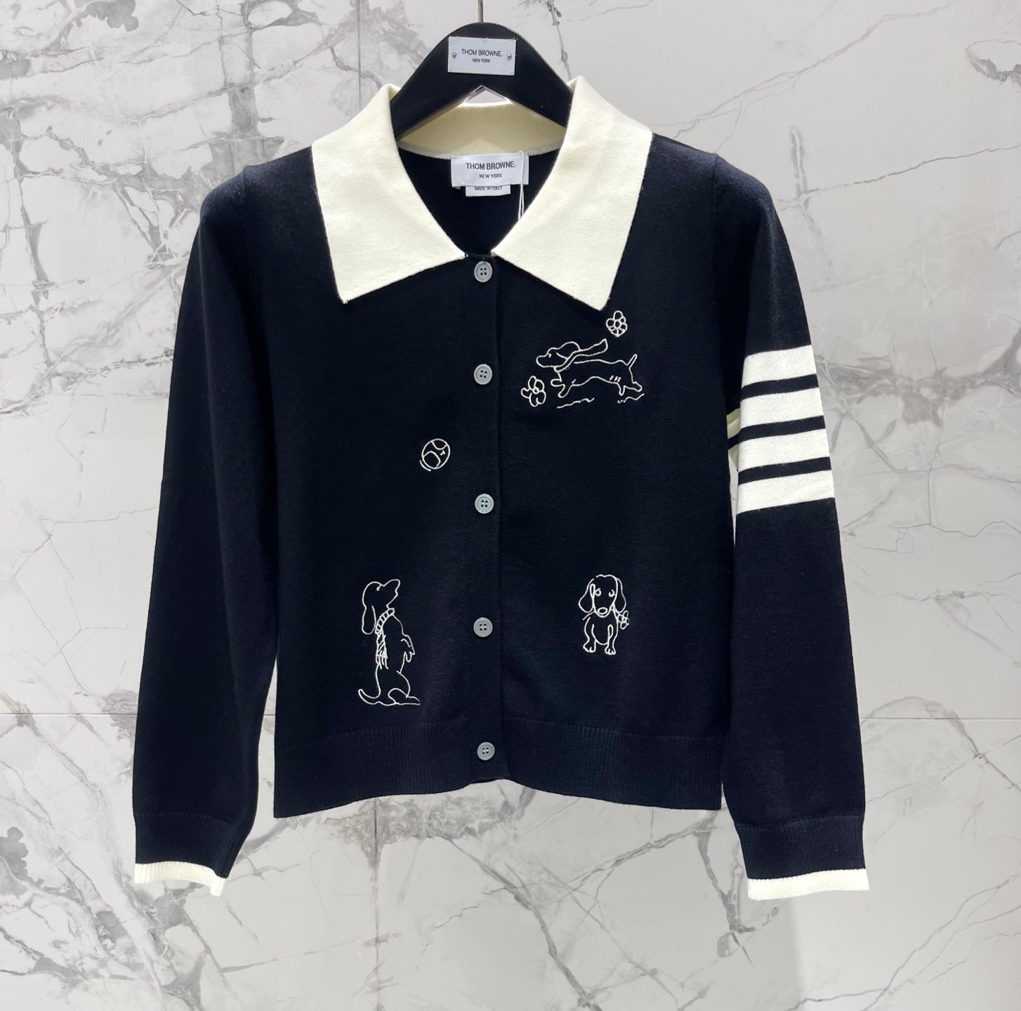 THOM 26S COLLAR CARDIGAN 387