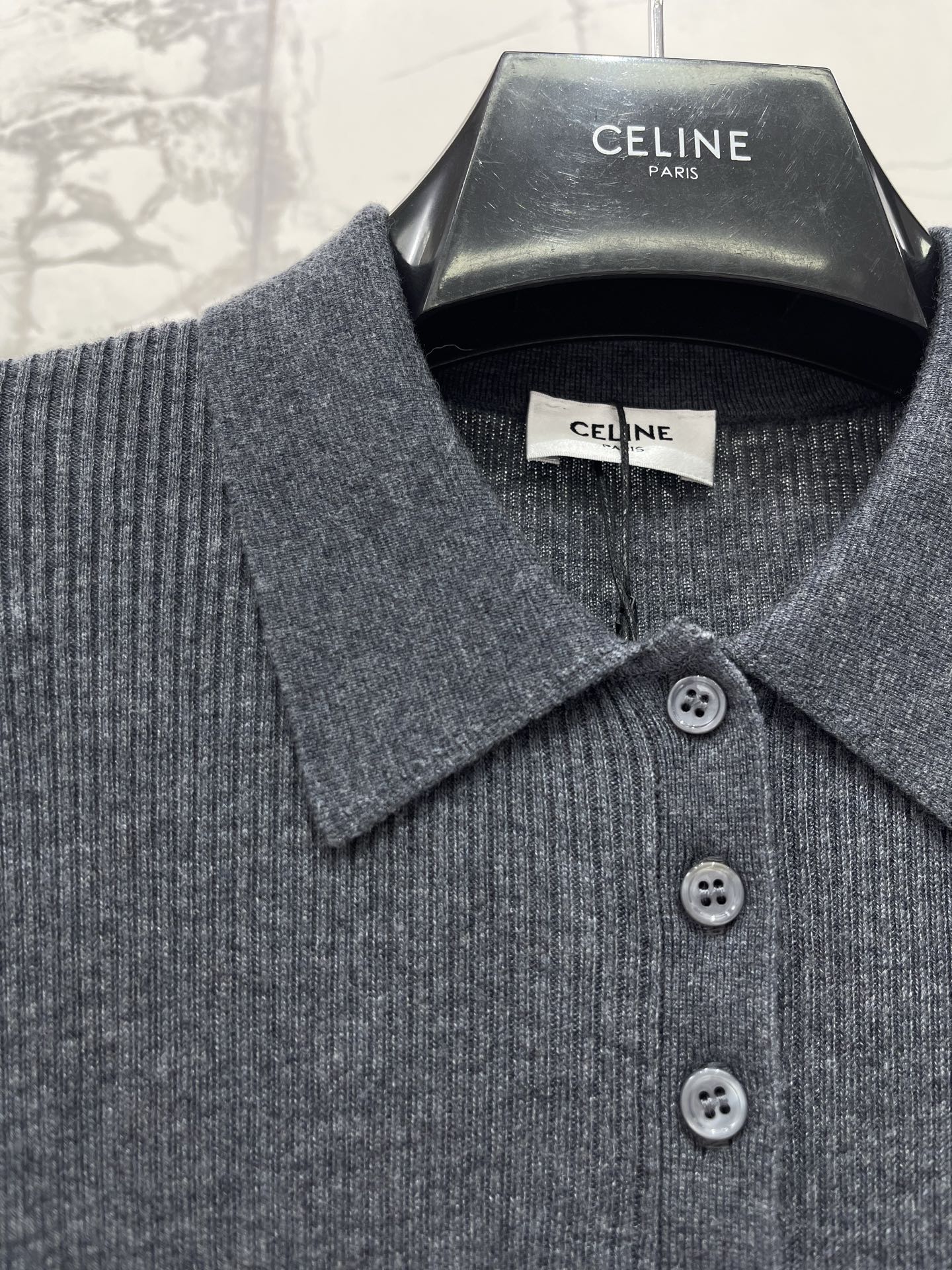 CELINE 26S KNIT POLO TOP 637