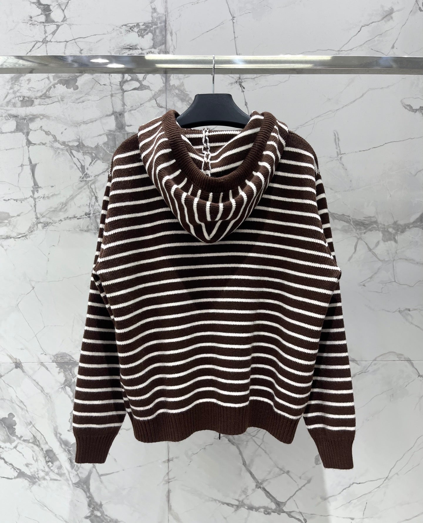 PRADA 26S KNIT ZIP-UP HOODIE 1275