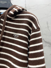 PRADA 26S KNIT ZIP-UP HOODIE 1275
