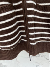 PRADA 26S KNIT ZIP-UP HOODIE 1275