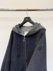 MONCLER 25S CASHMERE HOODED JACKET 201