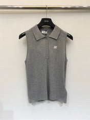 CELINE 26S SLEEVELESS POLO SHIRT 474