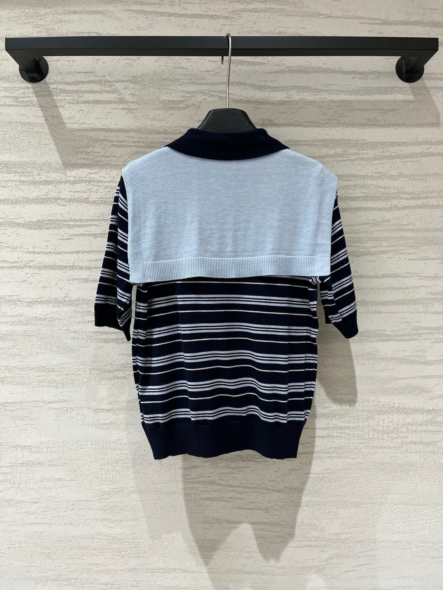 PRADA 26S SHORT-SLEEVE POLO SWEATER 1168