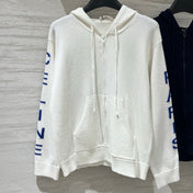 CELINE 26S SLEEVE ZIP-UP KNIT HOODIE 740