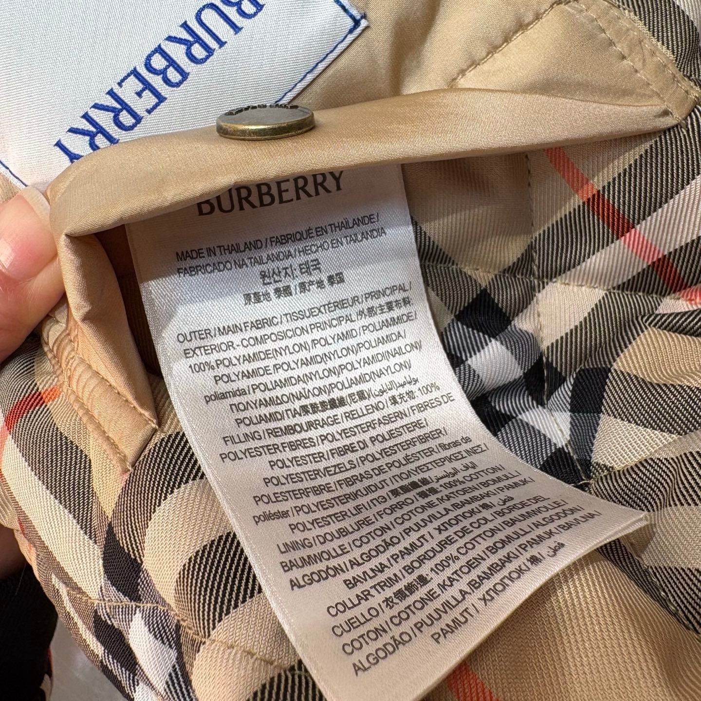 BURBERRY 25S QUILTED COTTON JACKET 090