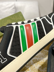 SNEAKER IN BLACK MIX COLORFUL CALFSKIN