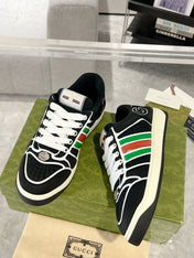 SNEAKER IN BLACK MIX COLORFUL CALFSKIN