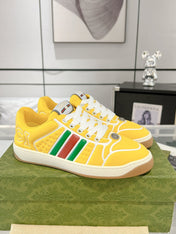 SNEAKER IN BRIGHT YELLOW MIX COLORFUL CALFSKIN