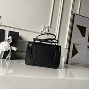 CHANEL 26S SMALL PREPPY COCO FLAP BAG 22 IN BLACK GRAINED CALFSKIN GOLD HARDWARE