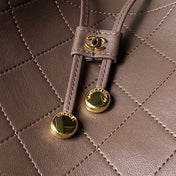 CHANEL 26S BUCKET BAG 23 IN DARK BROWN QUILTED CALFSKIN