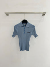 MIUMIU SHORT-SLEEVE POLO T-SHIRT STYLE 784