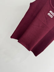 MIUMIU 26S SLEEVELESS TOP STYLE 1092