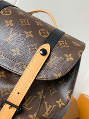 LV 25S CHRISTOPHER BACKPACK 44 IN BROWN AND BLACK CANVAS MONOGRAM