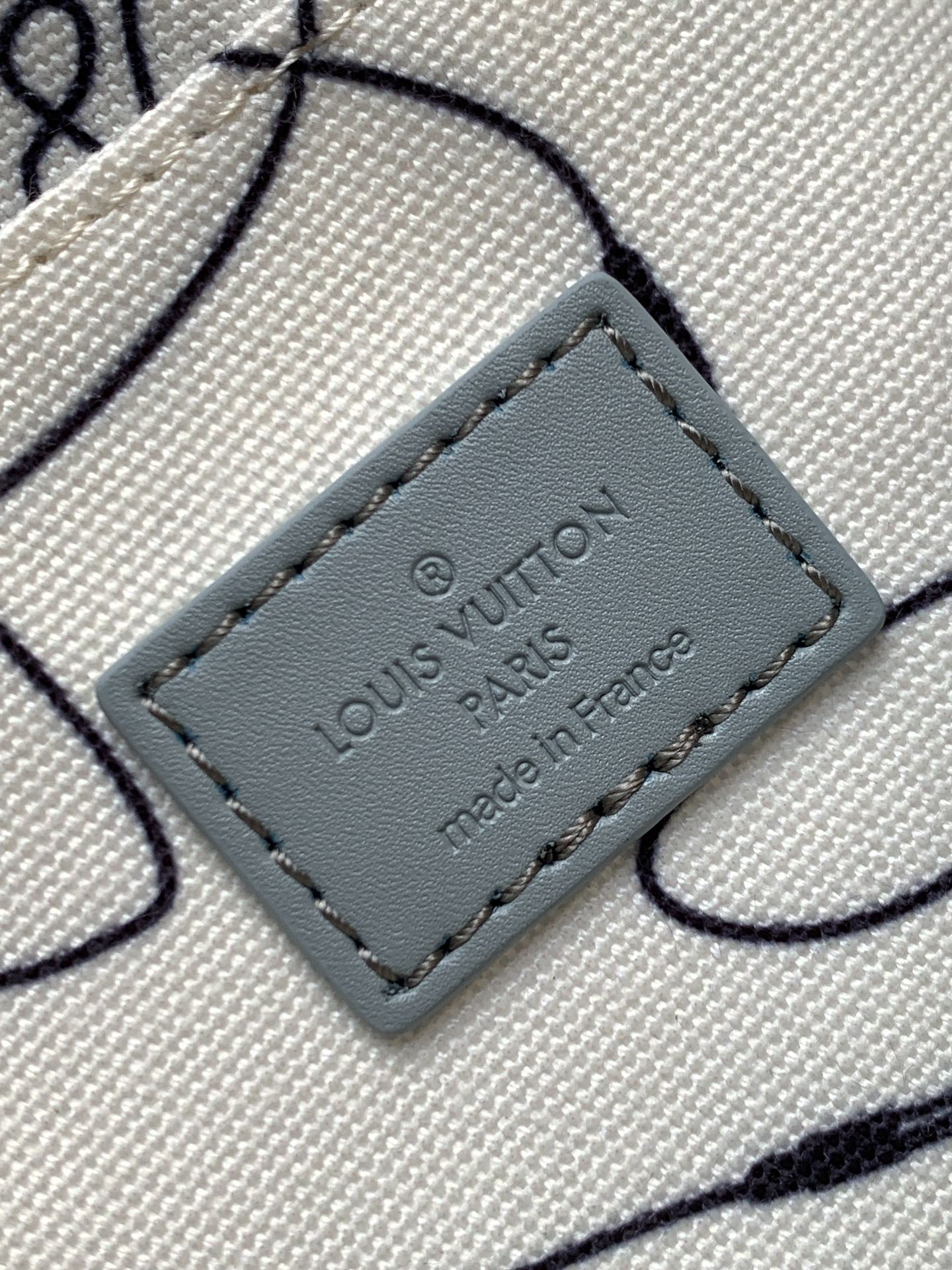 LV 25S NIL BAG 25 IN LIGHT BLUE MONOGRAM CANVAS AND CALFSKIN SILVER HARDWARE