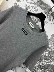 MIUMIU CROPPED KNIT FITTED TOP 268661
