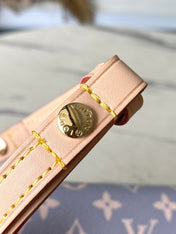 IVY 23 IN GRAY CREAM MONOGRAM TRIANON CANVAS GOLD HARDWARE
