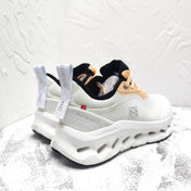 CLOUDTILT 2.0 SNEAKER PALE GRAY MIX PALE ORANGE CALFSKIN AND BREATHABLE MESH